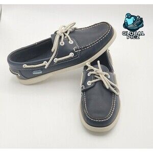 Sebago Docksides Leather Boat Shoes Women's size 8M Navy